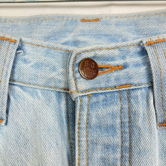 Big John x Rockin Jelly Bean Jeans Womens Sz 30 Japan Blue Cotton Ripped‎ - Picture 5 of 14
